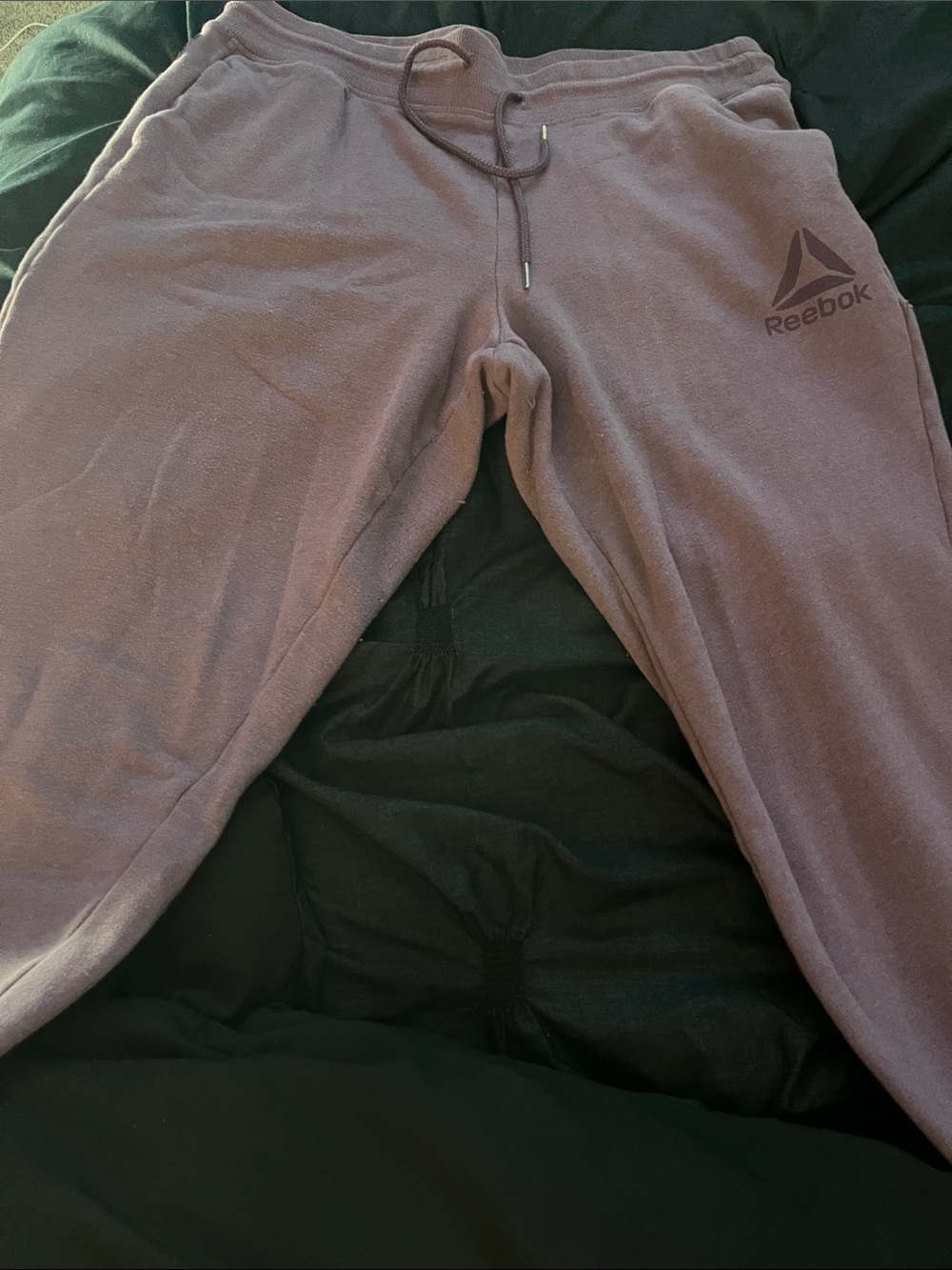 Reebok Kids Mauve-Purple Drawstring Sweatpants